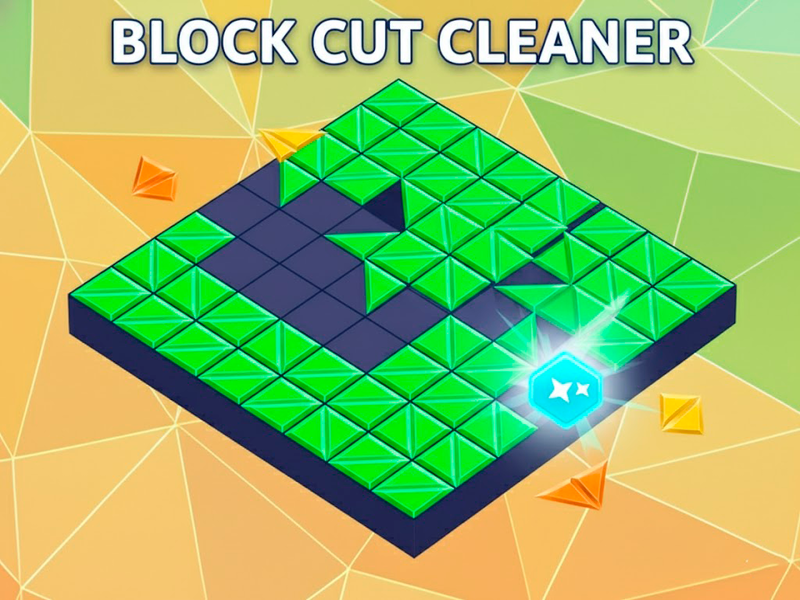 Block Cut Cleaner: Relax and Clear the Triangles Game