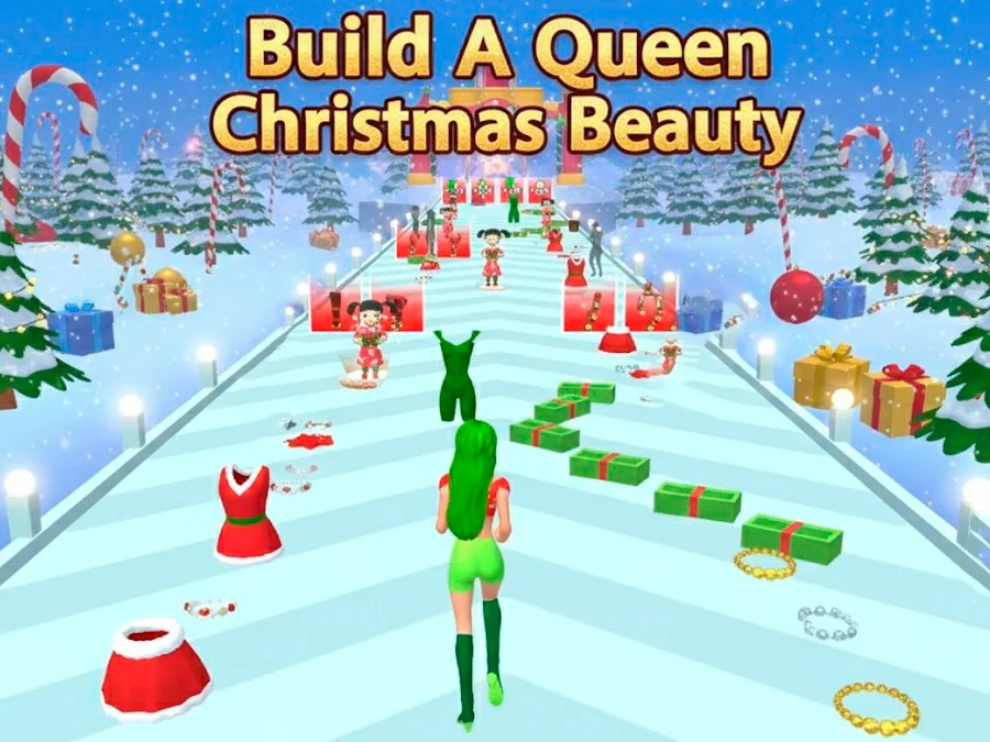 Build A Queen: Christmas - Dress Up & Dash to Victory!