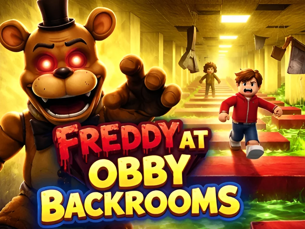 Freddy at Obby Backrooms: Escape the Maze Online Free