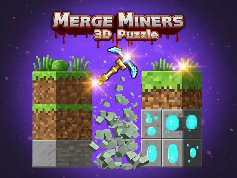 Merge Miners 3D Puzzle: Dig Deep & Merge Tools Online