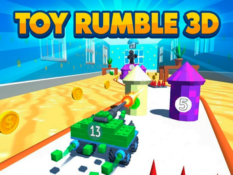 Toy Rumble 3D: Blast Obstacles in This Fun Tank Game